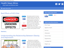 Tablet Screenshot of healthnewswires.com